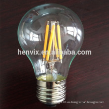 Filament led 4w a19 lámpara de led